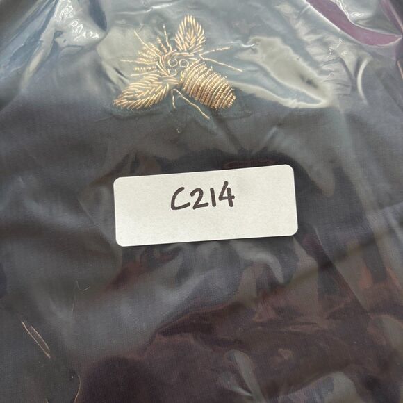 Crown & Ivy Women Top Navy Blue Queen Bee Patch Layer Shirt Peplum 0X XL C214 - Picture 10 of 10